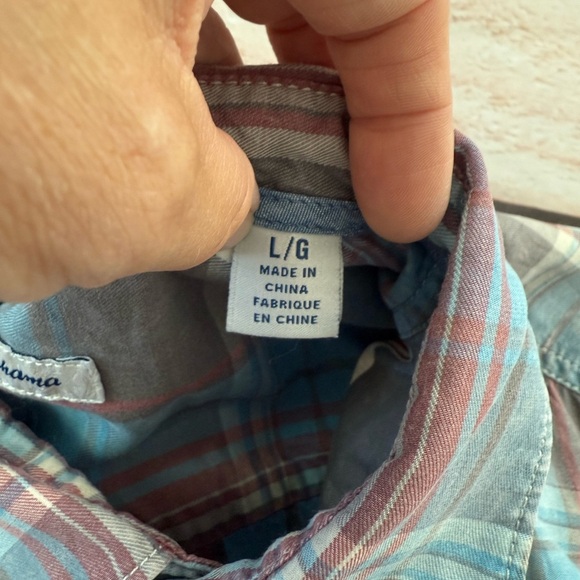 Tommy Bahama Men's Size Large Fresno Plaid Button Down Shirt Retail $138 - Picture 6 of 9